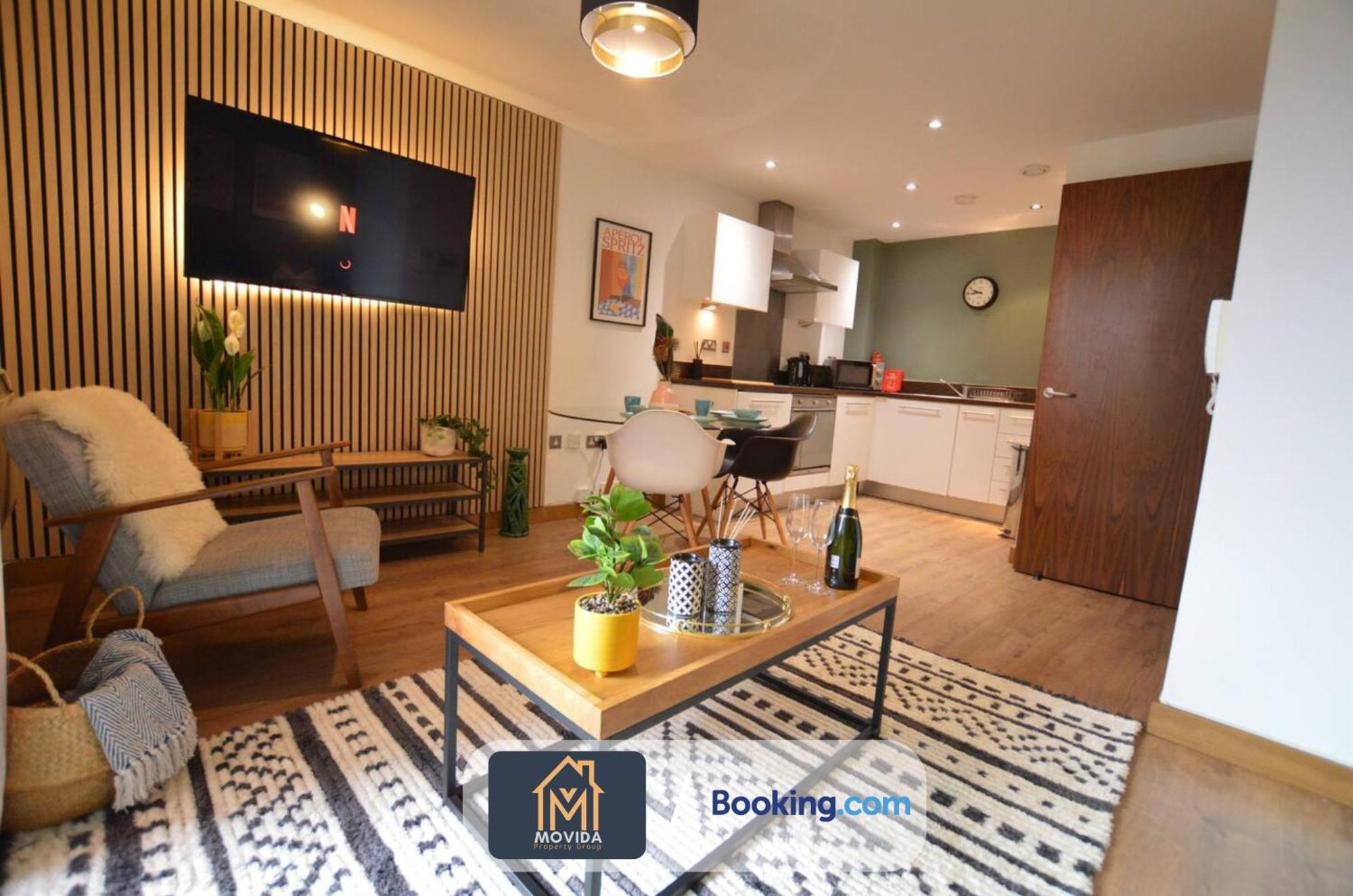 Lgi Stunning 1 Bedroom Apartment By Movida Property Group Short Lets & Serviced Accommodation Leeds  Eksteriør billede